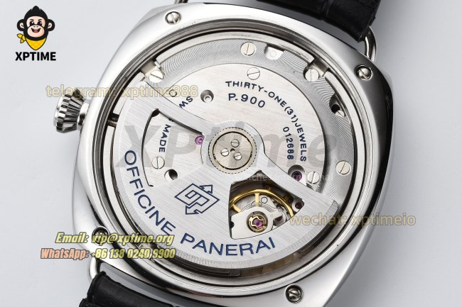 Radiomir PAM1294 40mm VSF Black/Stick Numeral on SS/LE Strap P900 Super Clone Radiomir PAM1294 40mm VSF Black/Stick Numeral on SS/LE Strap P900 Super Clone
