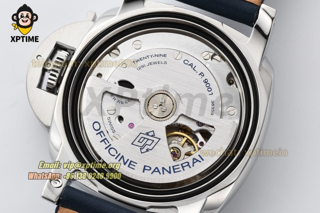 Luminor GMT PAM688 42mm VSF Blue/Stick Numeral on SS/LE Strap P9001 Super Clone Luminor GMT PAM688 42mm VSF Blue/Stick Numeral on SS/LE Strap P9001 Super Clone