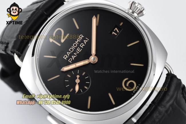 Radiomir PAM1294 40mm VSF Black/Stick Numeral on SS/LE Strap P900 Super Clone Radiomir PAM1294 40mm VSF Black/Stick Numeral on SS/LE Strap P900 Super Clone