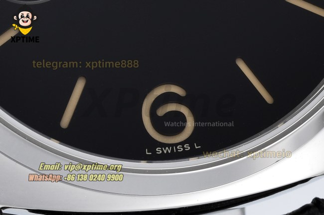 Radiomir PAM1294 40mm VSF Black/Stick Numeral on SS/LE Strap P900 Super Clone Radiomir PAM1294 40mm VSF Black/Stick Numeral on SS/LE Strap P900 Super Clone