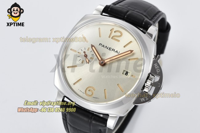 Luminor Due PAM1249 42mm VSF Silver/Stick Numeral on SS/LE Strap P900 Super Clone Luminor Due PAM1249 42mm VSF Silver/Stick Numeral on SS/LE Strap P900 Super Clone