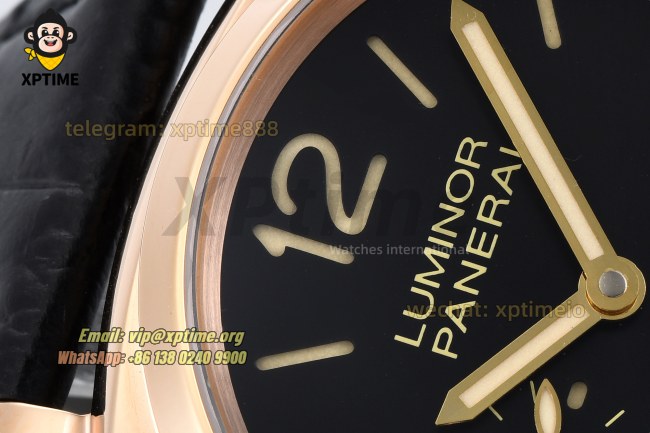 Luminor Due PAM908 "FU" 38mm VSF Black/Stick Numeral on RG/LE Strap OP XXXIV Super Clone Luminor Due PAM908 "FU" 38mm VSF Black/Stick Numeral on RG/LE Strap OP XXXIV Super Clone