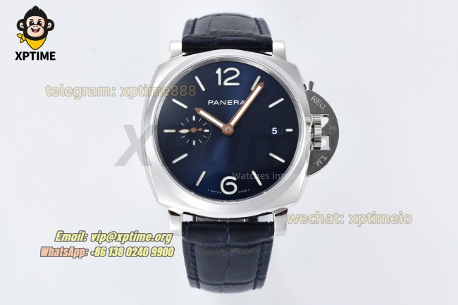 Luminor Due PAM1274 42mm VSF Blue/Stick Numeral on SS/LE Strap P900 Super Clone Luminor Due PAM1274 42mm VSF Blue/Stick Numeral on SS/LE Strap P900 Super Clone