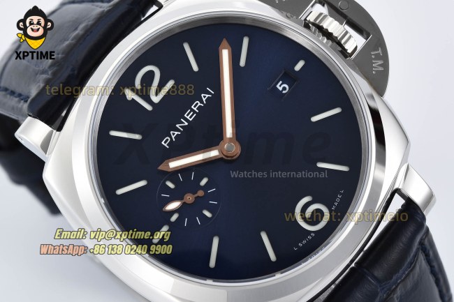 Luminor Due PAM1274 42mm VSF Blue/Stick Numeral on SS/LE Strap P900 Super Clone Luminor Due PAM1274 42mm VSF Blue/Stick Numeral on SS/LE Strap P900 Super Clone