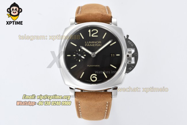 Luminor Due PAM904 42mm VSF Gray/Stick Numeral on SS/LE Strap OP XXXIV Super Clone Luminor Due PAM904 42mm VSF Gray/Stick Numeral on SS/LE Strap OP XXXIV Super Clone