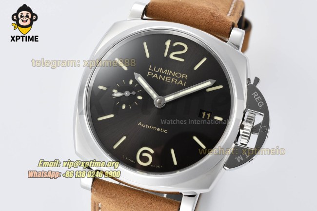 Luminor Due PAM904 42mm VSF Gray/Stick Numeral on SS/LE Strap OP XXXIV Super Clone Luminor Due PAM904 42mm VSF Gray/Stick Numeral on SS/LE Strap OP XXXIV Super Clone