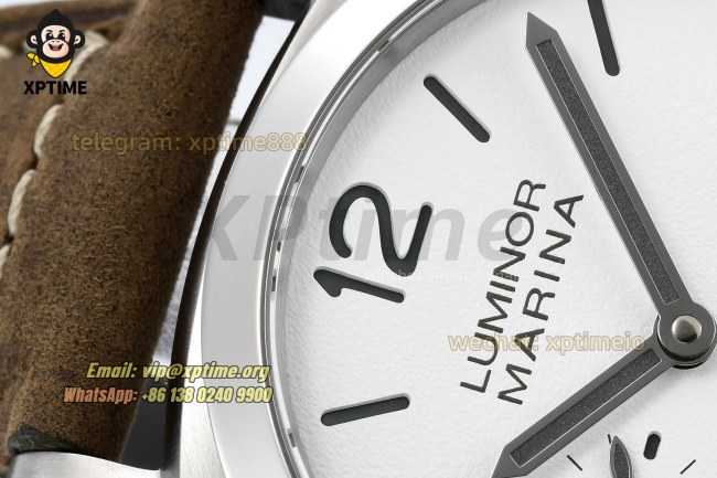 Luminor Marina PAM1394 Auto 42mm VSF White/Stick Numeral on SS/LE Strap P9010 Super Clone Luminor Marina PAM1394 Auto 42mm VSF White/Stick Numeral on SS/LE Strap P9010 Super Clone