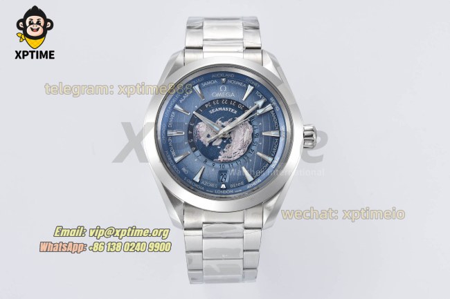 Aqua Terral 150M Worldtimer 43mm VSF Blue/Stick on SS/SS Bracelet A8938 Super Clone Aqua Terral 150M Worldtimer 43mm VSF Blue/Stick on SS/SS Bracelet A8938 Super Clone