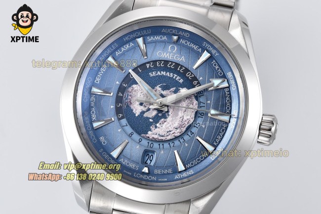 Aqua Terral 150M Worldtimer 43mm VSF Blue/Stick on SS/SS Bracelet A8938 Super Clone Aqua Terral 150M Worldtimer 43mm VSF Blue/Stick on SS/SS Bracelet A8938 Super Clone