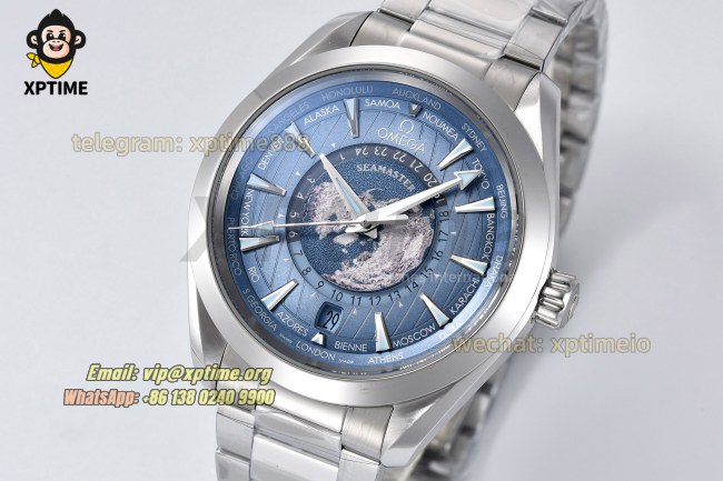 Aqua Terral 150M Worldtimer 43mm VSF Blue/Stick on SS/SS Bracelet A8938 Super Clone Aqua Terral 150M Worldtimer 43mm VSF Blue/Stick on SS/SS Bracelet A8938 Super Clone