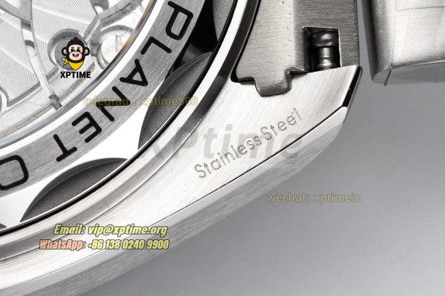 Planet Ocean GMT 43.5mm VSF Black/Stick Numeral on SS/SS Bracelet A8906 Planet Ocean GMT 43.5mm VSF Black/Stick Numeral on SS/SS Bracelet A8906