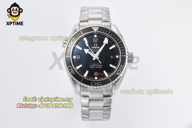 Planet Ocean 600M 43.5mm VSF Black/Stick Numerals on SS/SS Bracelet A8605 Planet Ocean 600M 43.5mm VSF Black/Stick Numerals on SS/SS Bracelet A8605