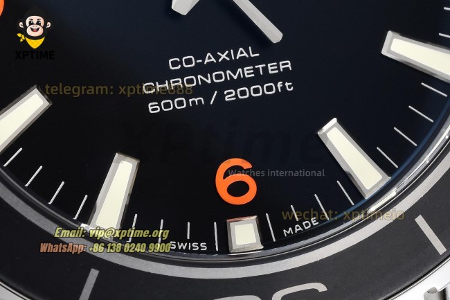 Planet Ocean 600M 43.5mm VSF Black/Stick Numerals on SS/SS Bracelet A8605 Planet Ocean 600M 43.5mm VSF Black/Stick Numerals on SS/SS Bracelet A8605