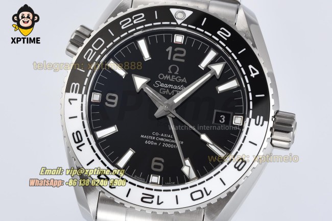 Planet Ocean GMT 43.5mm VSF Black/Stick Numeral on SS/SS Bracelet A8906 Planet Ocean GMT 43.5mm VSF Black/Stick Numeral on SS/SS Bracelet A8906