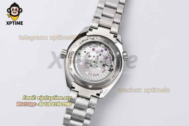 Planet Ocean GMT 43.5mm VSF Blue/Sticks & Numerals on SS/SS Bracelet A8605 Planet Ocean GMT 43.5mm VSF Blue/Sticks & Numerals on SS/SS Bracelet A8605