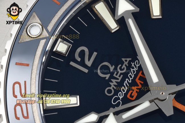 Planet Ocean GMT 43.5mm VSF Blue/Sticks & Numerals on SS/SS Bracelet A8605 Planet Ocean GMT 43.5mm VSF Blue/Sticks & Numerals on SS/SS Bracelet A8605