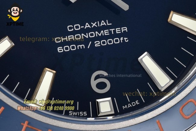 Planet Ocean GMT 43.5mm VSF Blue/Sticks & Numerals on SS/SS Bracelet A8605 Planet Ocean GMT 43.5mm VSF Blue/Sticks & Numerals on SS/SS Bracelet A8605