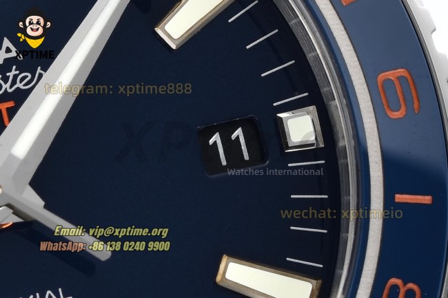 Planet Ocean GMT 43.5mm VSF Blue/Sticks & Numerals on SS/SS Bracelet A8605 Planet Ocean GMT 43.5mm VSF Blue/Sticks & Numerals on SS/SS Bracelet A8605