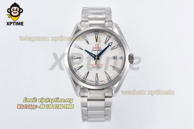 Aqua Terra 150M 41mm VSF White/Stick on SS/SS Bracelet A8500 Aqua Terra 150M 41mm VSF White/Stick on SS/SS Bracelet A8500