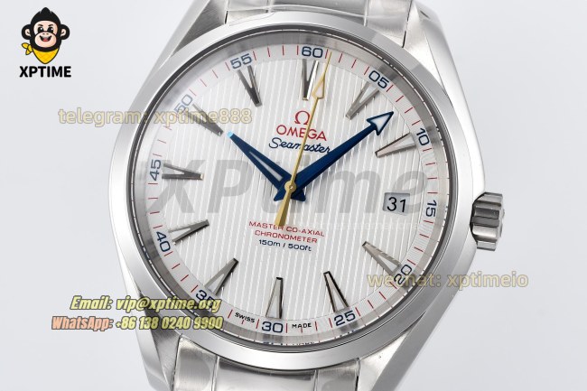 Aqua Terra 150M 41mm VSF White/Stick on SS/SS Bracelet A8500 Aqua Terra 150M 41mm VSF White/Stick on SS/SS Bracelet A8500