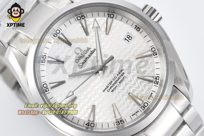 Aqua Terra 150M 41mm VSF Silver/Stick on SS/SS Bracelet A8500 Aqua Terra 150M 41mm VSF Silver/Stick on SS/SS Bracelet A8500