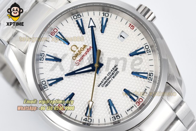 Aqua Terra 150M Ryder Cup 41mm VSF White/Stick on SS/SS Bracelet A8500 Aqua Terra 150M Ryder Cup 41mm VSF White/Stick on SS/SS Bracelet A8500