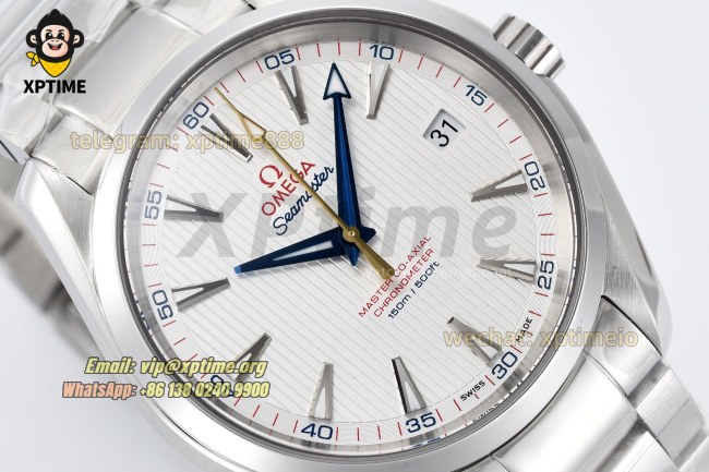 Aqua Terra 150M 41mm VSF White/Stick on SS/SS Bracelet A8500 Aqua Terra 150M 41mm VSF White/Stick on SS/SS Bracelet A8500