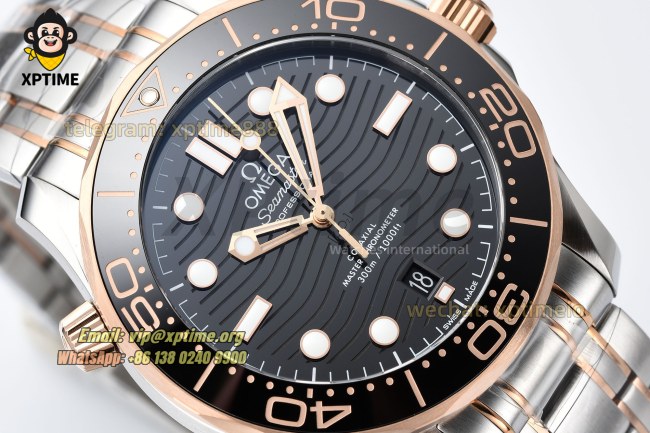 Seamaster 300M 42mm VSF Black/Dot on RG/SS Bracelet A8800 Seamaster 300M 42mm VSF Black/Dot on RG/SS Bracelet A8800
