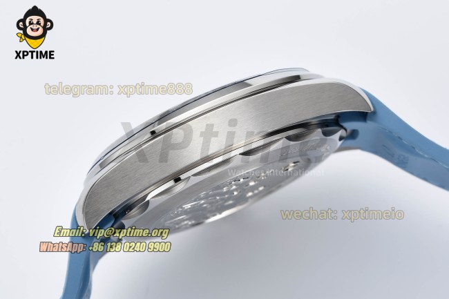 Aqua Terral 150M Worldtimer 43mm VSF Sky Blue/Stick on SS/RU Strap Calibre Super Clone Aqua Terral 150M Worldtimer 43mm VSF Sky Blue/Stick on SS/RU Strap Calibre Super Clone