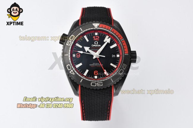 Planet Ocean GMT 45.5mm VSF Black/Stick on SS/RU Strap A8906 Super Clone Planet Ocean GMT 45.5mm VSF Black/Stick on SS/RU Strap A8906 Super Clone