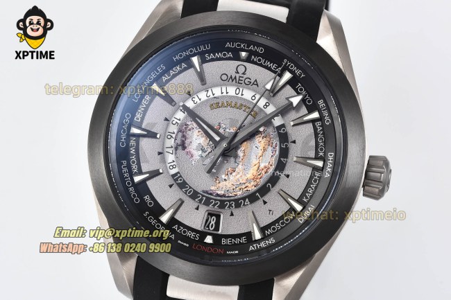 Aqua Terral 150M Worldtimer 43mm VSF Gray/Stick on SS/RU Strap A8938 Super Clone Aqua Terral 150M Worldtimer 43mm VSF Gray/Stick on SS/RU Strap A8938 Super Clone