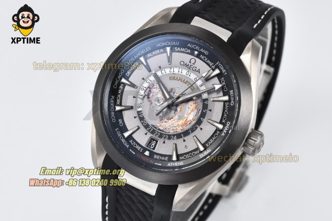 Aqua Terral 150M Worldtimer 43mm VSF Gray/Stick on SS/RU Strap A8938 Super Clone Aqua Terral 150M Worldtimer 43mm VSF Gray/Stick on SS/RU Strap A8938 Super Clone