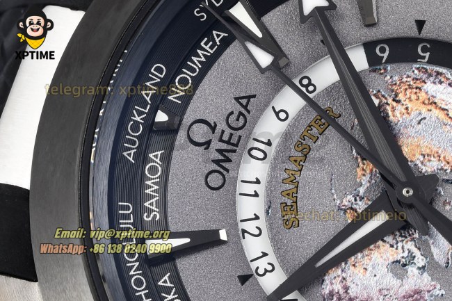Aqua Terral 150M Worldtimer 43mm VSF Gray/Stick on SS/RU Strap A8938 Super Clone Aqua Terral 150M Worldtimer 43mm VSF Gray/Stick on SS/RU Strap A8938 Super Clone