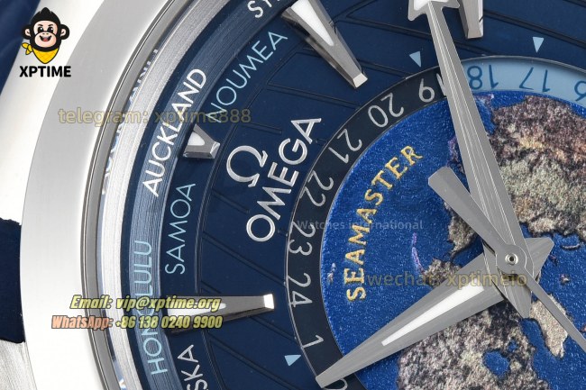 Aqua Terral 150M Worldtimer 43mm VSF Dark Blue/Stick on SS/RU Strap A8938 Super Clone Aqua Terral 150M Worldtimer 43mm VSF Dark Blue/Stick on SS/RU Strap A8938 Super Clone