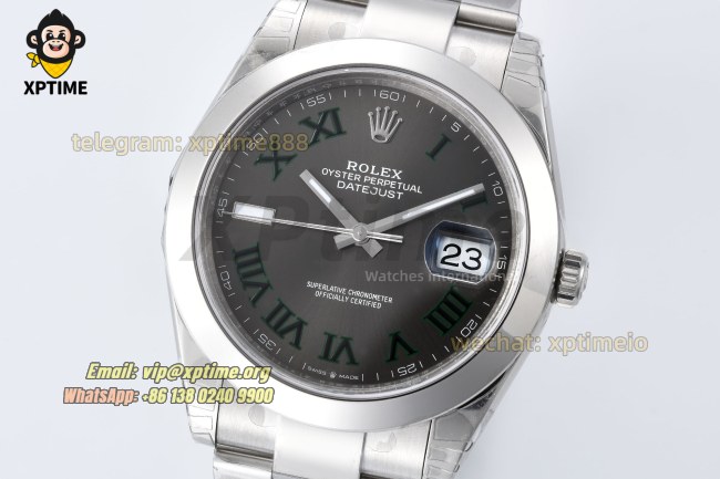 Datejust 126300 41mm VSF Gray/Roman on Oys SS/SS Bracelet VS3235 Super Clone Datejust 126300 41mm VSF Gray/Roman on Oys SS/SS Bracelet VS3235 Super Clone