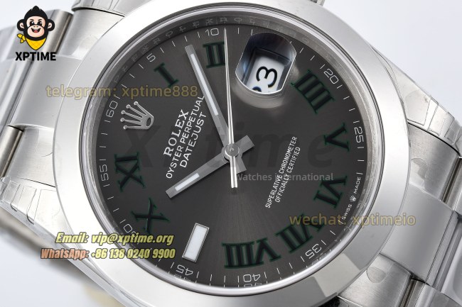 Datejust 126300 41mm VSF Gray/Roman on Oys SS/SS Bracelet VS3235 Super Clone Datejust 126300 41mm VSF Gray/Roman on Oys SS/SS Bracelet VS3235 Super Clone