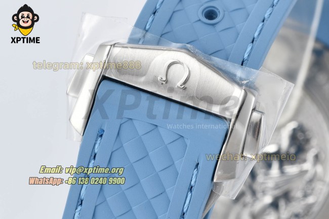 Aqua Terral 150M Worldtimer 43mm VSF Sky Blue/Stick on SS/RU Strap Calibre Super Clone Aqua Terral 150M Worldtimer 43mm VSF Sky Blue/Stick on SS/RU Strap Calibre Super Clone