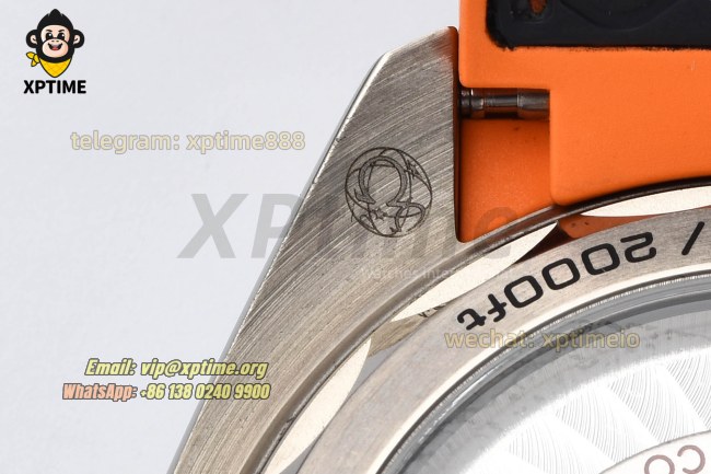 Planet Ocean 43.5mm VSF Gray/Stick/Orange Numeral on SS/RU Strap A8900 Super Clone Planet Ocean 43.5mm VSF Gray/Stick/Orange Numeral on SS/RU Strap A8900 Super Clone