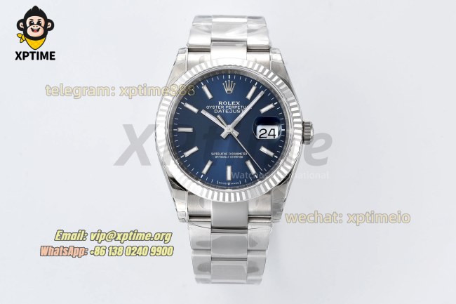 Datejust 126234 36mm VSF Blue/Stick on Oys SS/SS Bracelet VS3235 Super Clone Datejust 126234 36mm VSF Blue/Stick on Oys SS/SS Bracelet VS3235 Super Clone