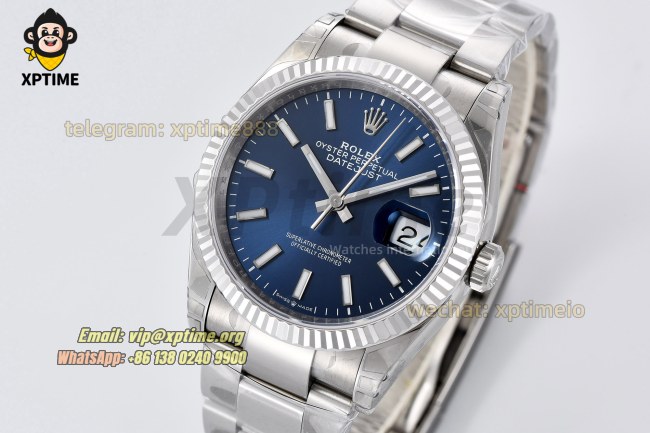 Datejust 126234 36mm VSF Blue/Stick on Oys SS/SS Bracelet VS3235 Super Clone Datejust 126234 36mm VSF Blue/Stick on Oys SS/SS Bracelet VS3235 Super Clone
