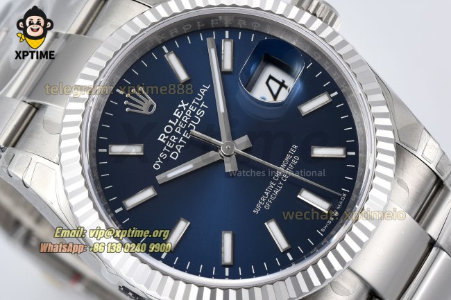 Datejust 126234 36mm VSF Blue/Stick on Oys SS/SS Bracelet VS3235 Super Clone Datejust 126234 36mm VSF Blue/Stick on Oys SS/SS Bracelet VS3235 Super Clone