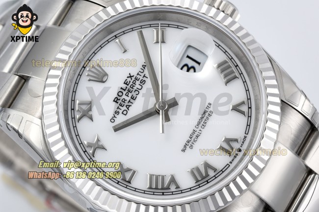 Datejust 126234 36mm VSF White/Roman on Oys SS/SS Bracelet VS3235 Super Clone Datejust 126234 36mm VSF White/Roman on Oys SS/SS Bracelet VS3235 Super Clone