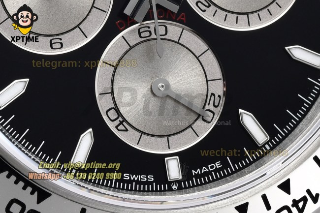 Daytona 126509 40mm VSF Black & Silver/Stick on SS/SS Bracelet DD4130 Super Clone (weighted) Daytona 126509 40mm VSF Black & Silver/Stick on SS/SS Bracelet DD4130 Super Clone (weighted)