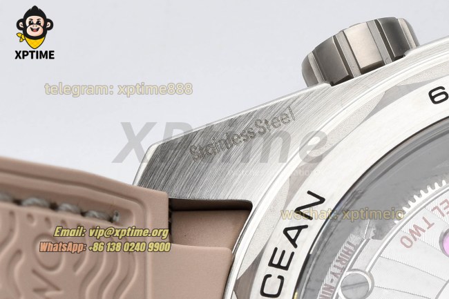 Planet Ocean 43.5mm VSF Beige/Stick Numeral on SS/RU Strap A8900 Super Clone Planet Ocean 43.5mm VSF Beige/Stick Numeral on SS/RU Strap A8900 Super Clone