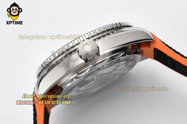 Planet Ocean 43.5mm VSF Black/Stick/Orange Numeral on SS/RU Strap A8900 Super Clone Planet Ocean 43.5mm VSF Black/Stick/Orange Numeral on SS/RU Strap A8900 Super Clone