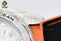 Planet Ocean 43.5mm VSF Black/Stick/Orange Numeral on SS/RU Strap A8900 Super Clone Planet Ocean 43.5mm VSF Black/Stick/Orange Numeral on SS/RU Strap A8900 Super Clone