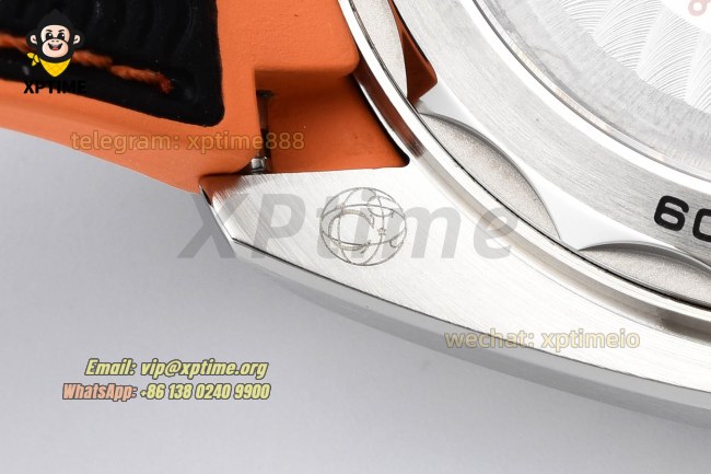 Planet Ocean 43.5mm VSF Black/Stick/Orange Numeral on SS/RU Strap A8900 Super Clone Planet Ocean 43.5mm VSF Black/Stick/Orange Numeral on SS/RU Strap A8900 Super Clone