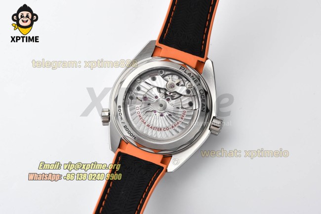 Planet Ocean 43.5mm VSF Black/Stick/Orange Numeral on SS/RU Strap A8900 Super Clone Planet Ocean 43.5mm VSF Black/Stick/Orange Numeral on SS/RU Strap A8900 Super Clone