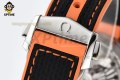 Planet Ocean 43.5mm VSF Black/Stick/Orange Numeral on SS/RU Strap A8900 Super Clone Planet Ocean 43.5mm VSF Black/Stick/Orange Numeral on SS/RU Strap A8900 Super Clone