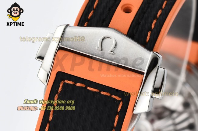 Planet Ocean 43.5mm VSF Black/Stick/Orange Numeral on SS/RU Strap A8900 Super Clone Planet Ocean 43.5mm VSF Black/Stick/Orange Numeral on SS/RU Strap A8900 Super Clone